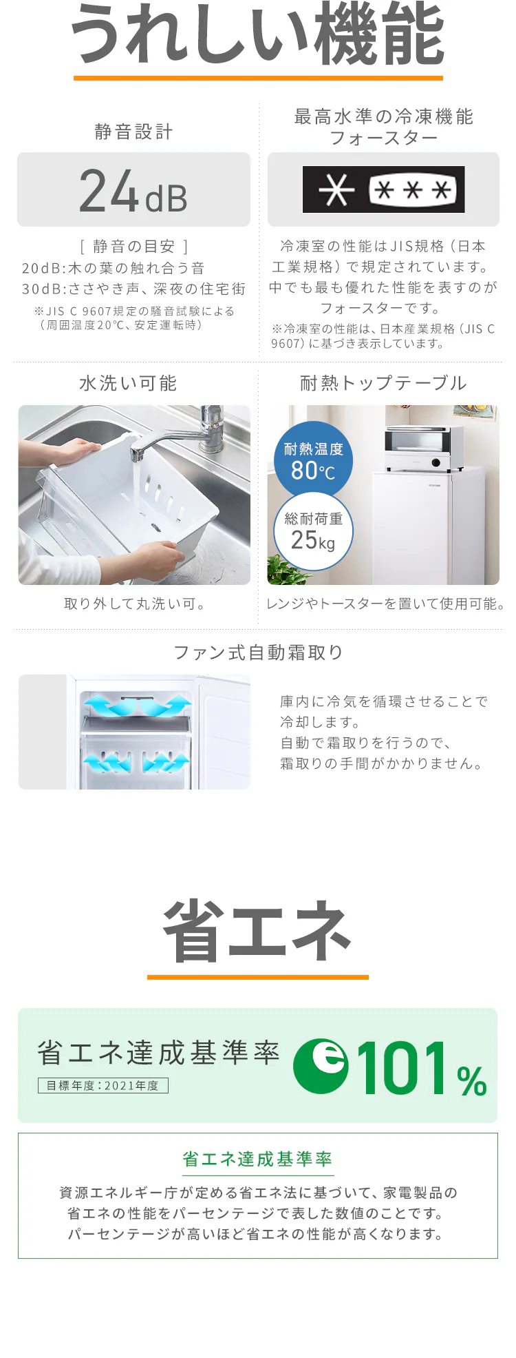 奥行スリム冷凍庫 66L IUSN-7A 全2色7