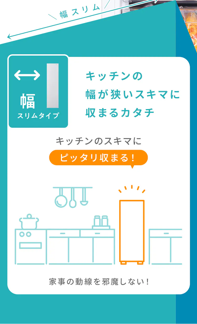 冷凍庫 120L 幅スリム 自動霜取り IUSN-S12A-W 【スキマックス】4