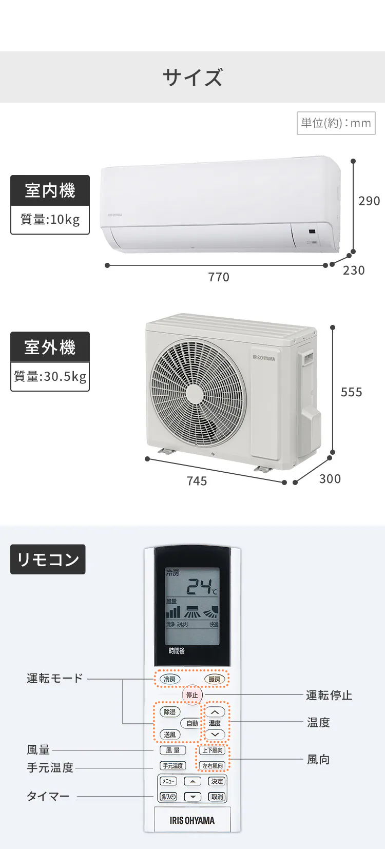 エアコン 14畳 4.0kw 200V対応 IHF-4007G【代引き不可】5