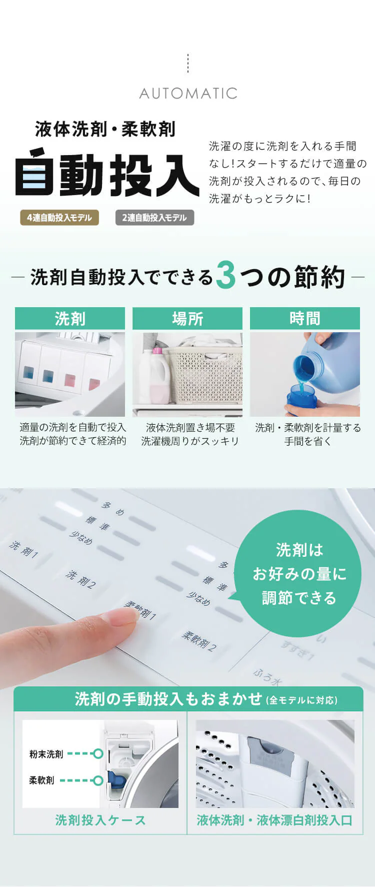 【設置無料】 洗濯機 10kg OSH 4連タンク 洗剤自動投入 ガチ落ち極渦洗浄 省エネ 節水 ラクとれLOW設計 インバーター搭載 残り湯で洗濯 二人暮らし ファミリー向け TCW-100A01-W5