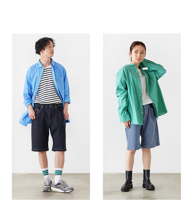 デニムクライミングハーフパンツ FC23101-IBS インディゴブルー Sサイズ6