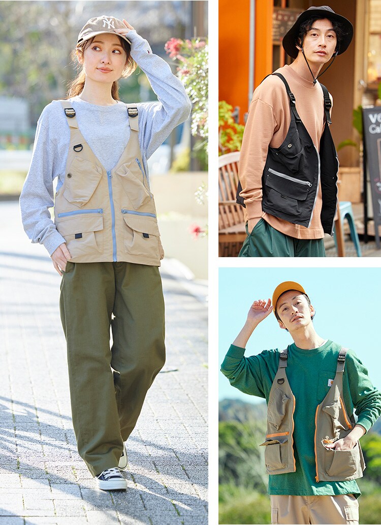 防融加工撥水マルチポケットベスト FC23103-BKS ブラック Sサイズ2