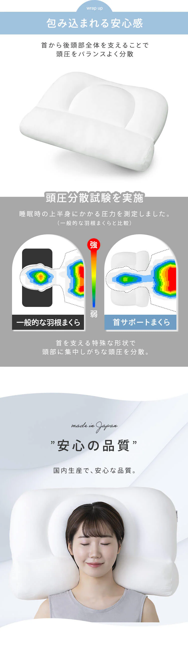 枕 ストレートネックケア 首サポート PLW-SNB4558 5