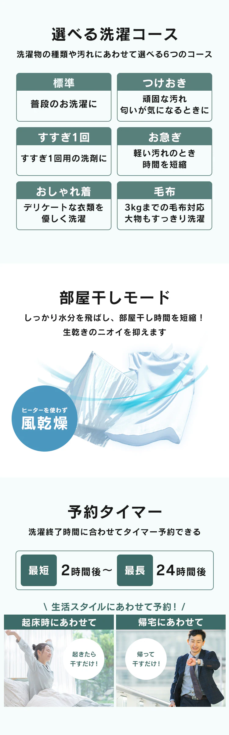 洗濯機 7kg コンパクト 部屋干し時間短縮モード 一人暮らし 二人暮らし ITW-70A01-W2
