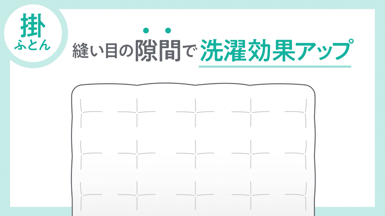 洗える掛け布団 洗濯ネット付 KKF-WB15-SN ホワイト5