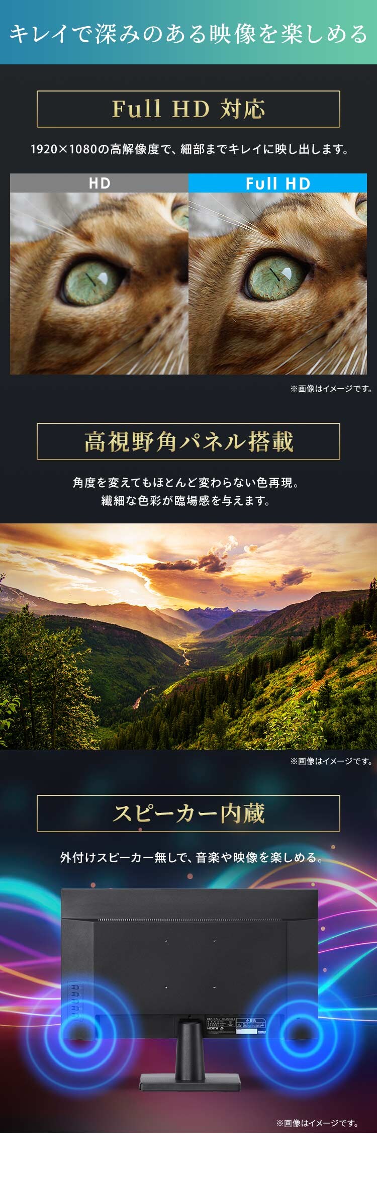 モニター 23.8インチ ディスプレイ Type-C対応 LUCA DC-AF233S-B3