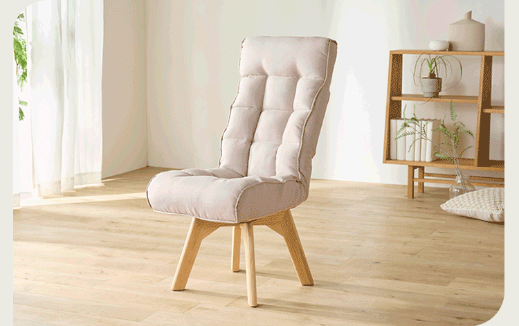 椅子 回転式 リクライニング FACN-K ブラウン12