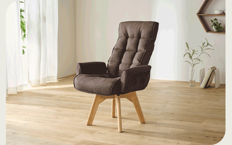 回転ファブリックチェア FACN-KH 全3色12