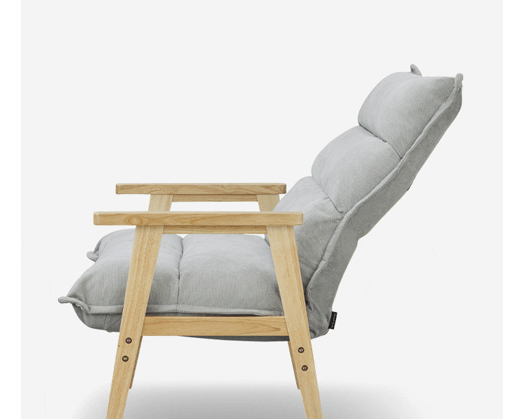 【10％OFF】ソファ 1人掛けワイドハイバックソファ LHB-1W グレー3