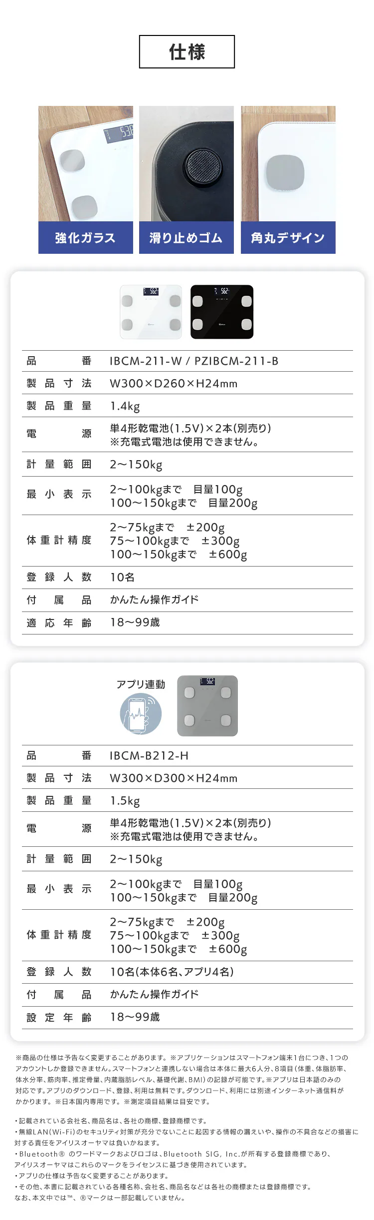 体重計 体組成計 薄型 体組成計 IBCM-211-W ホワイト【ラッピング対象品】5