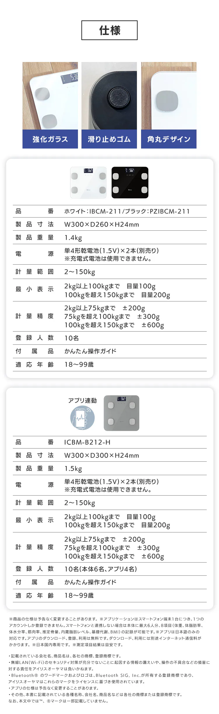 体重計 体組成計 薄型 体組成計 IBCM-211-W ホワイト5