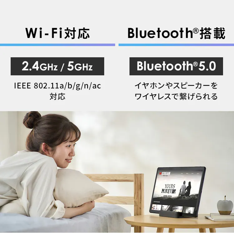 タブレット 15.6インチ 64GB メインメモリ4GB 8コア LUCA TM152M4V1-B ブラック 保護フィルム+タブレットケースセット4