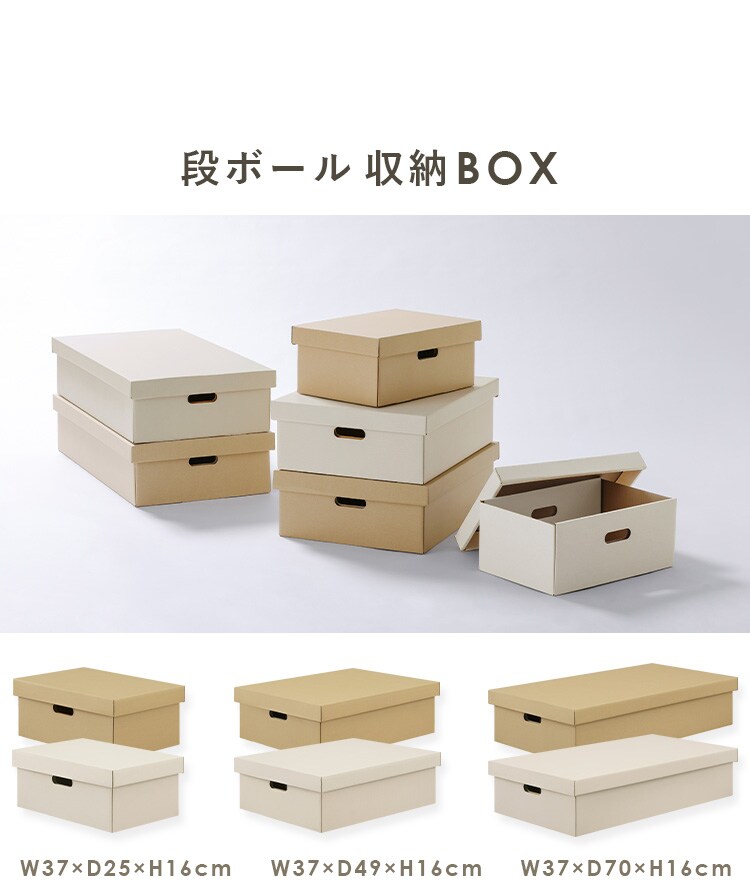 収納ケース ふた付き 段ボール収納 段ボール収納ケース２枚セット DB-250 クラフト6