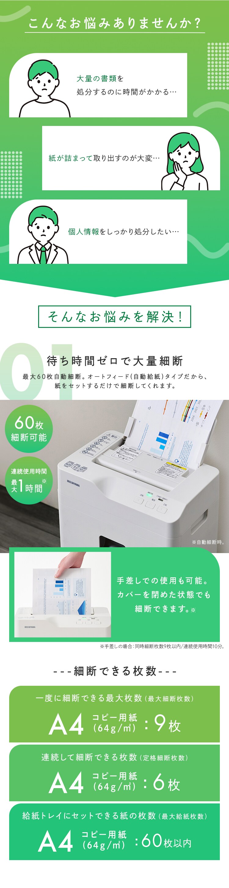 オートフィードシュレッダー AFSB60C ホワイト 106565 オートフィードシュレッダー AFSB60C ホワイト 106565