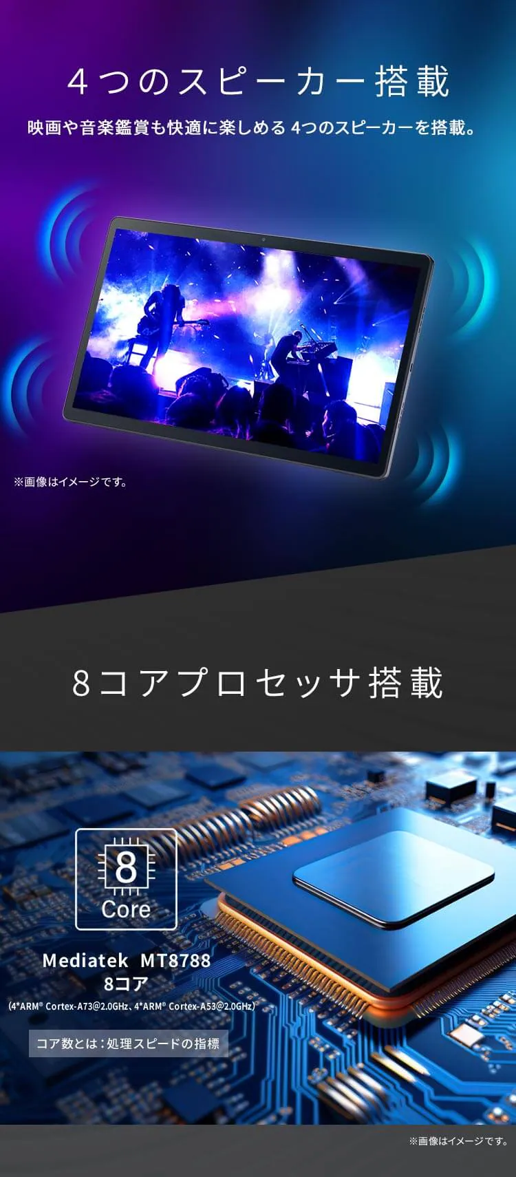 タブレット 15.6インチ 128GB メインメモリ6GB 8コア LUCA TM153M6V1-B ブラック9