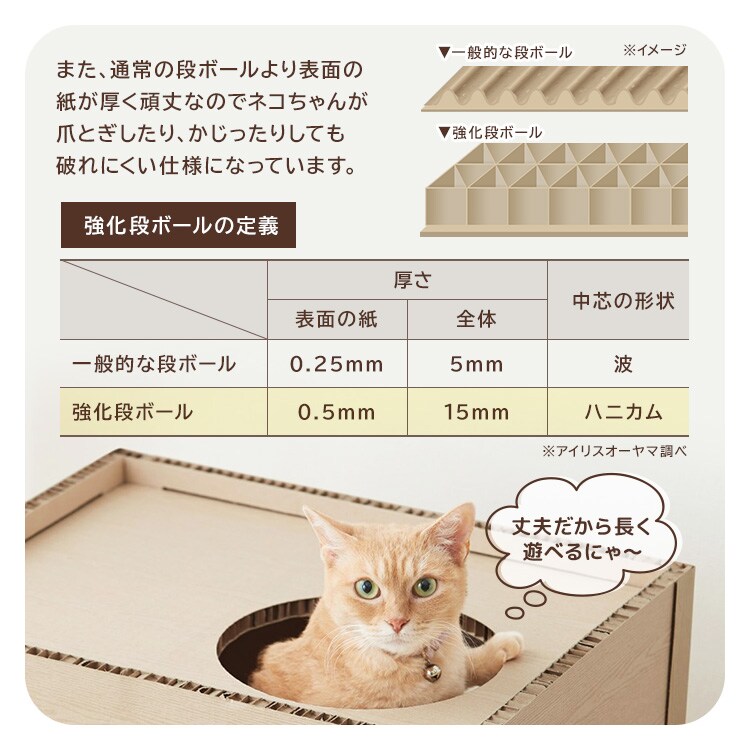 【組み立て簡単】キャットタワー 段ボール ねこねこタワー P-NT24