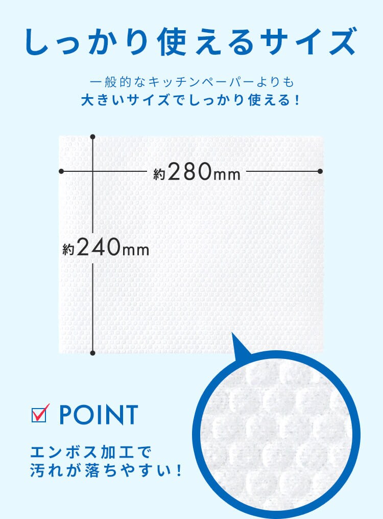 洗えるキッチンペーパー KP-R55W ホワイト6
