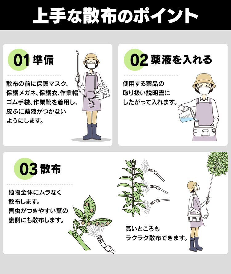 充電式噴霧器 JF-4000 ホワイト/グレー2