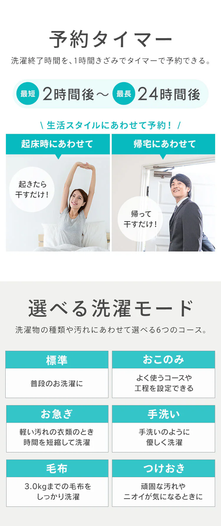 洗濯機 10kg 設置費込み ガチ落ち大水流洗浄 節水 部屋干し時間短縮モード 二人暮らし ファミリー向け ITW-100B01-W【代引き不可】6