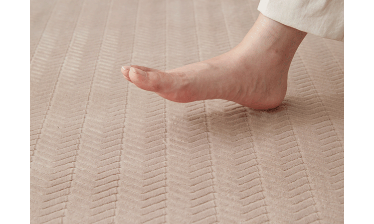 ラ・クッションラグ フレンチヘリンボーン 極厚 ACRFG-1824 ベージュ3