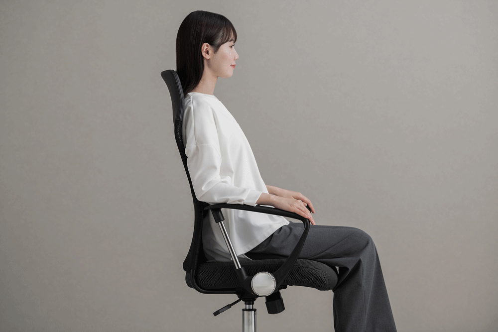 椅子 チェア メッシュ ハイバック OFC-MBHR ネイビー2