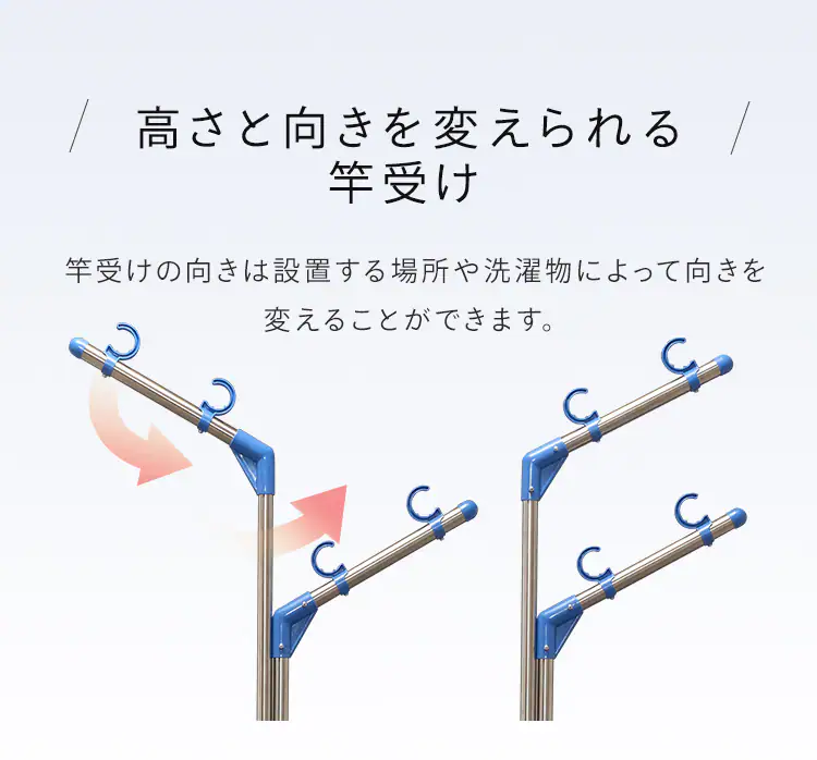 ブロー台+ステンレス物干し竿4本セット 2.8m (ハンガー掛け4本)4
