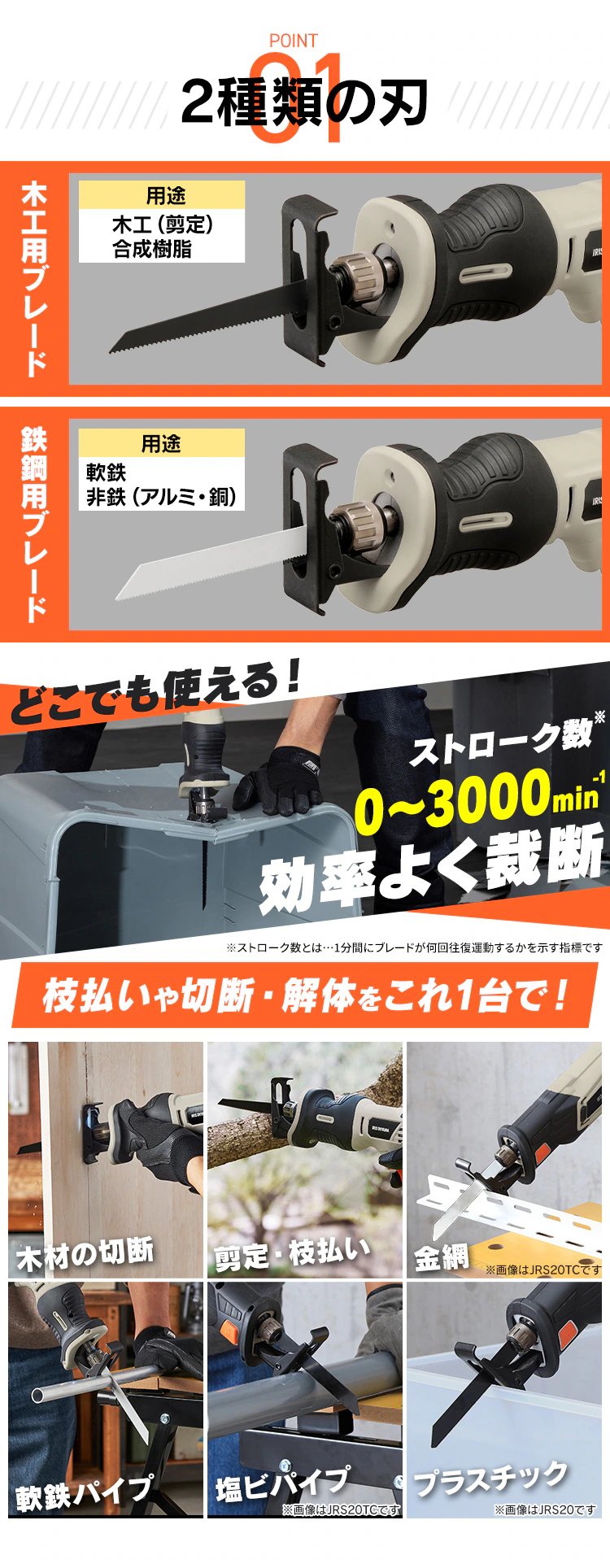 充電式レシプロソー10.8V JRS13TC サンドベージュ1