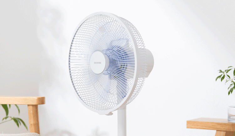 扇風機 静音 DCモーター 左右首振り リモコン付きLFD-307L-H グレー3