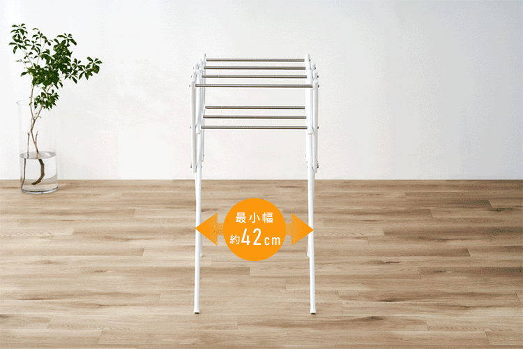 タオル干し 伸縮可能 ステンレス SWX-700RC ブラック2