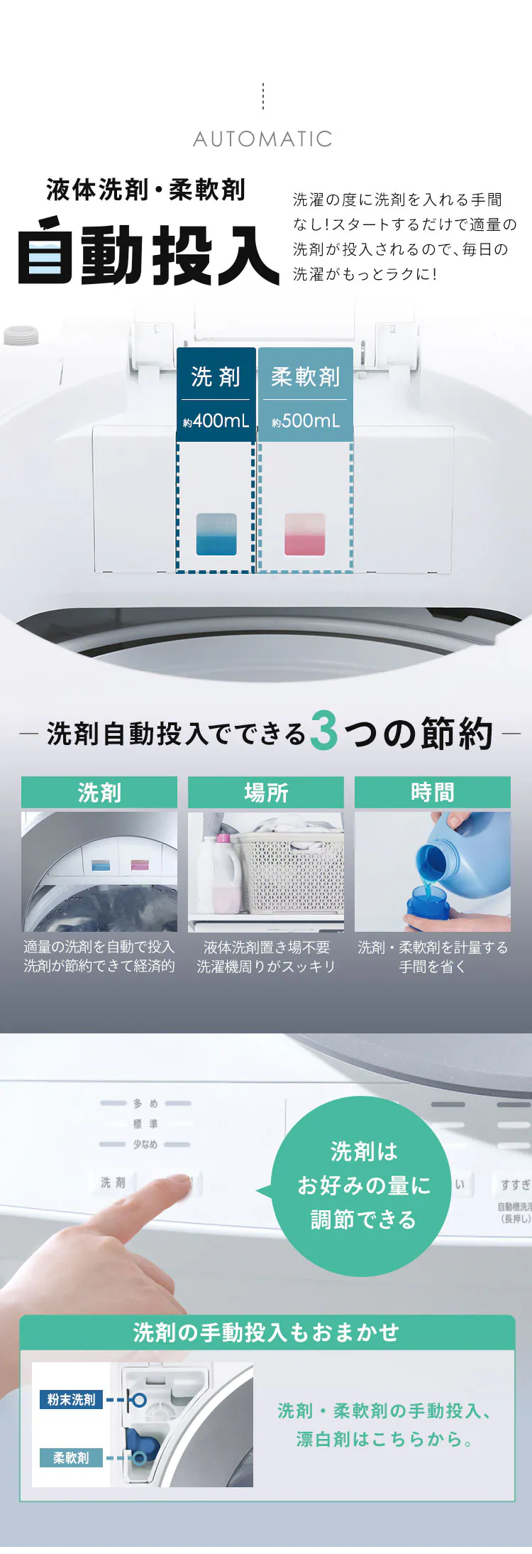 洗濯機 8.5kg OSH 2連タンク ITW-85A01-W ホワイト4