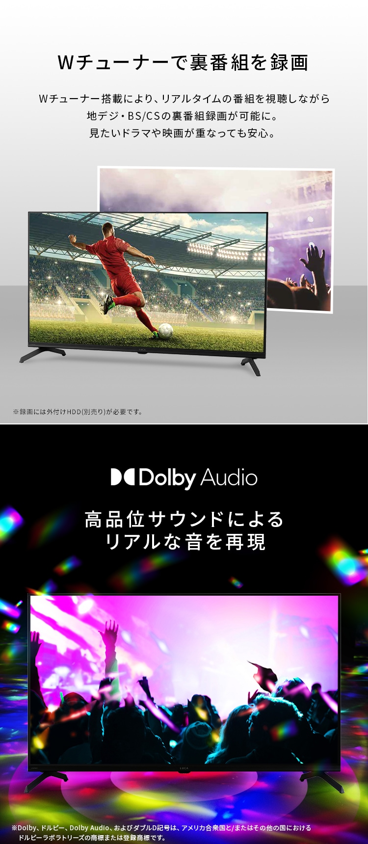 LUCA 液晶テレビ GoogleTV搭載 40V型 LT-40FGX-F13
