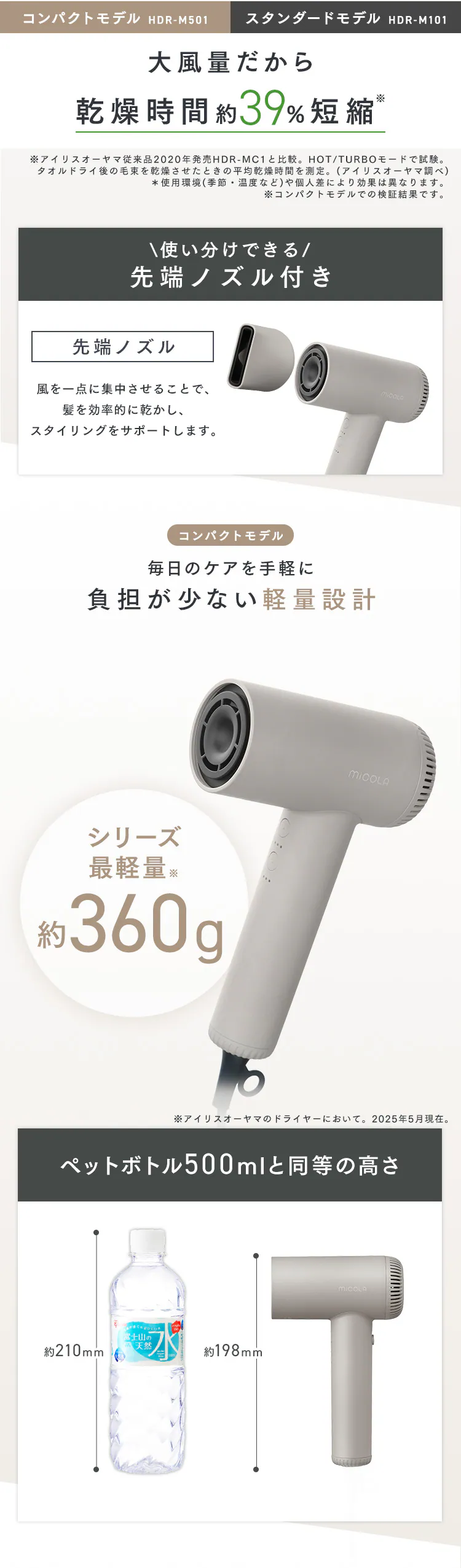 イオンドライヤー HDR-M501-T モカ2