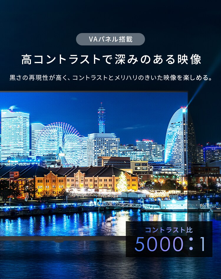LUCA 液晶テレビ GoogleTV搭載 43V型 4K HDR LT-43UGX-F13