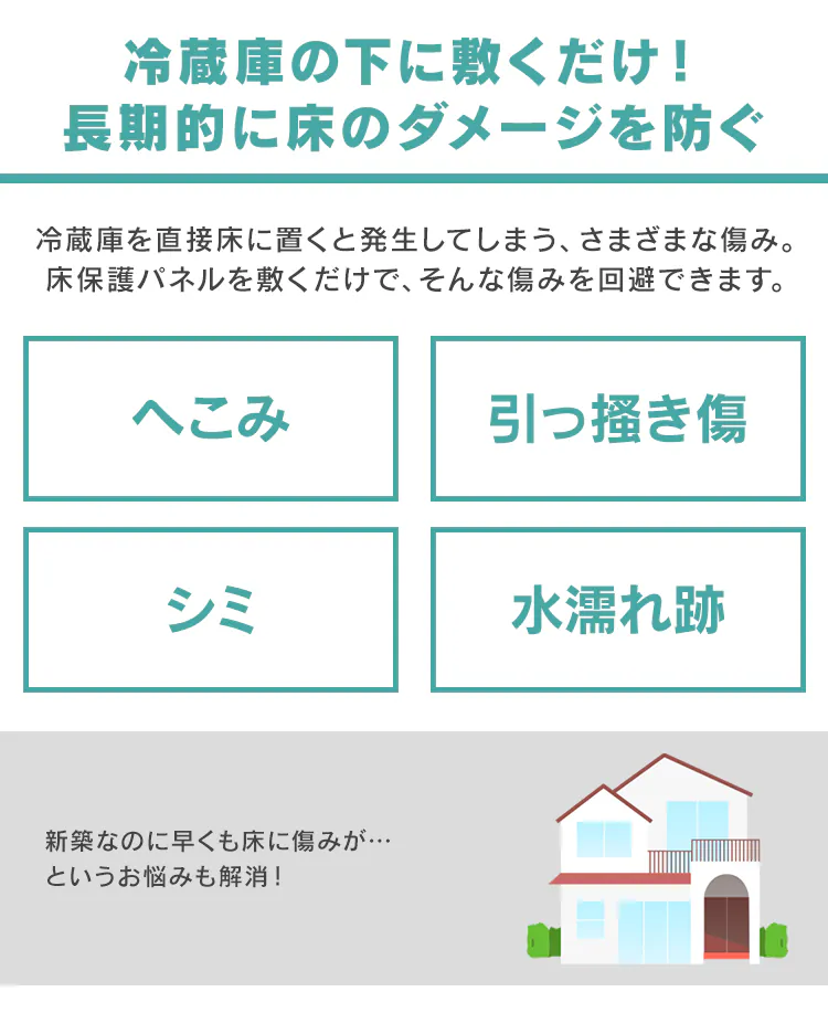 冷蔵庫下スリム床保護パネル RPD-Slim2
