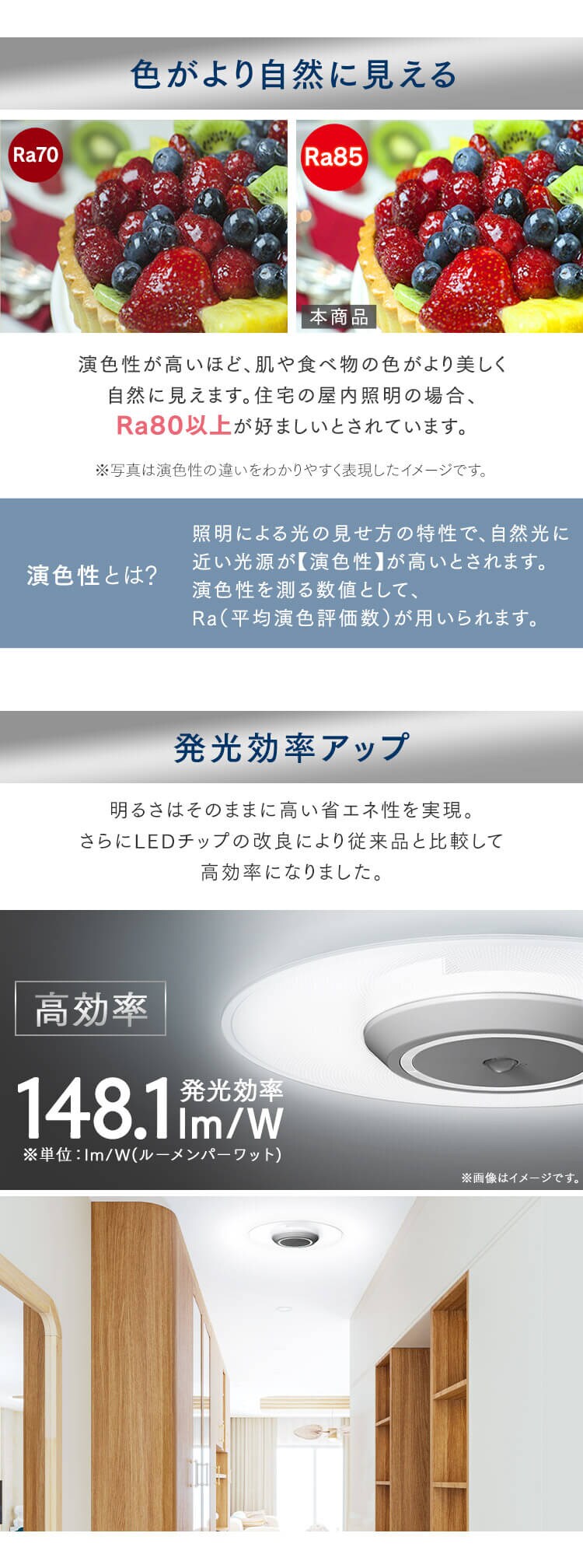 小型シーリングライト 導光板 2000lm 電球色 SCL200L-PK［B］7