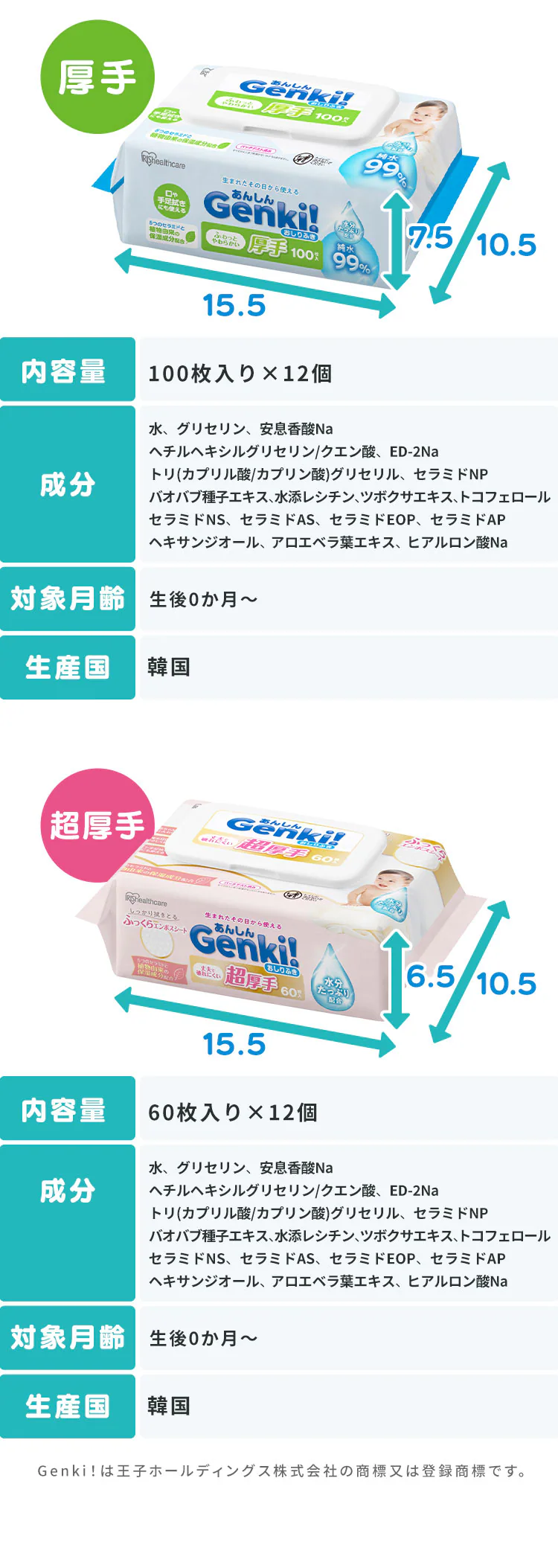 あんしん Genki!おしりふき GOK8