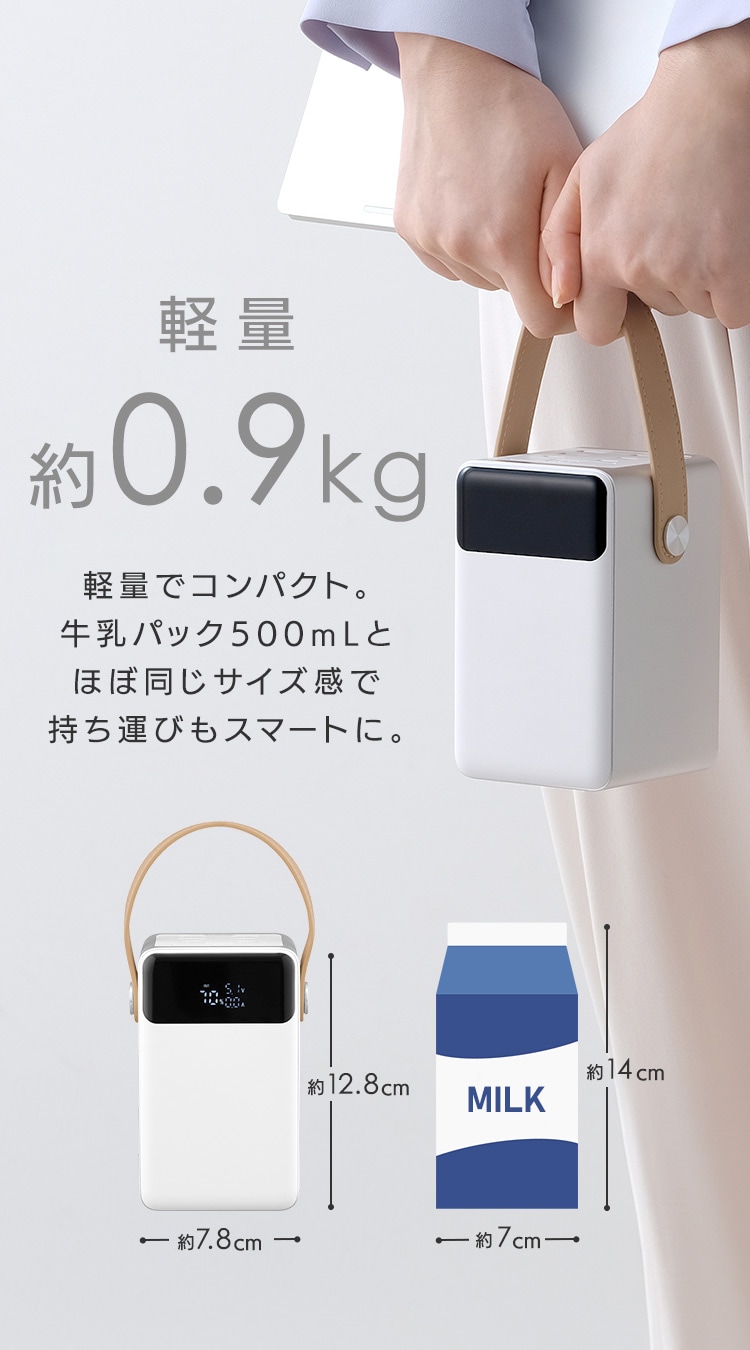 モバイルバッテリー 持ち運び充電器 軽量 コンパクト 32000mAh