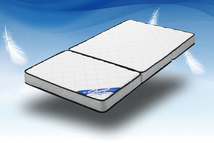 三つ折りポケットコイルマットレス 11cm PMTS11HR-3S ホワイト1