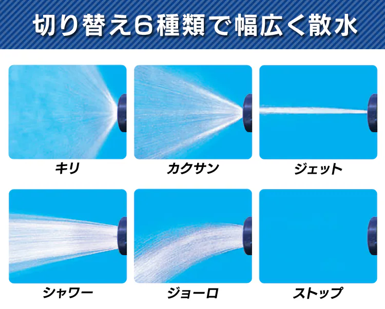 ホースリール 30m フルカバー 水流切り替え6種 HRF-30AGFS 6
