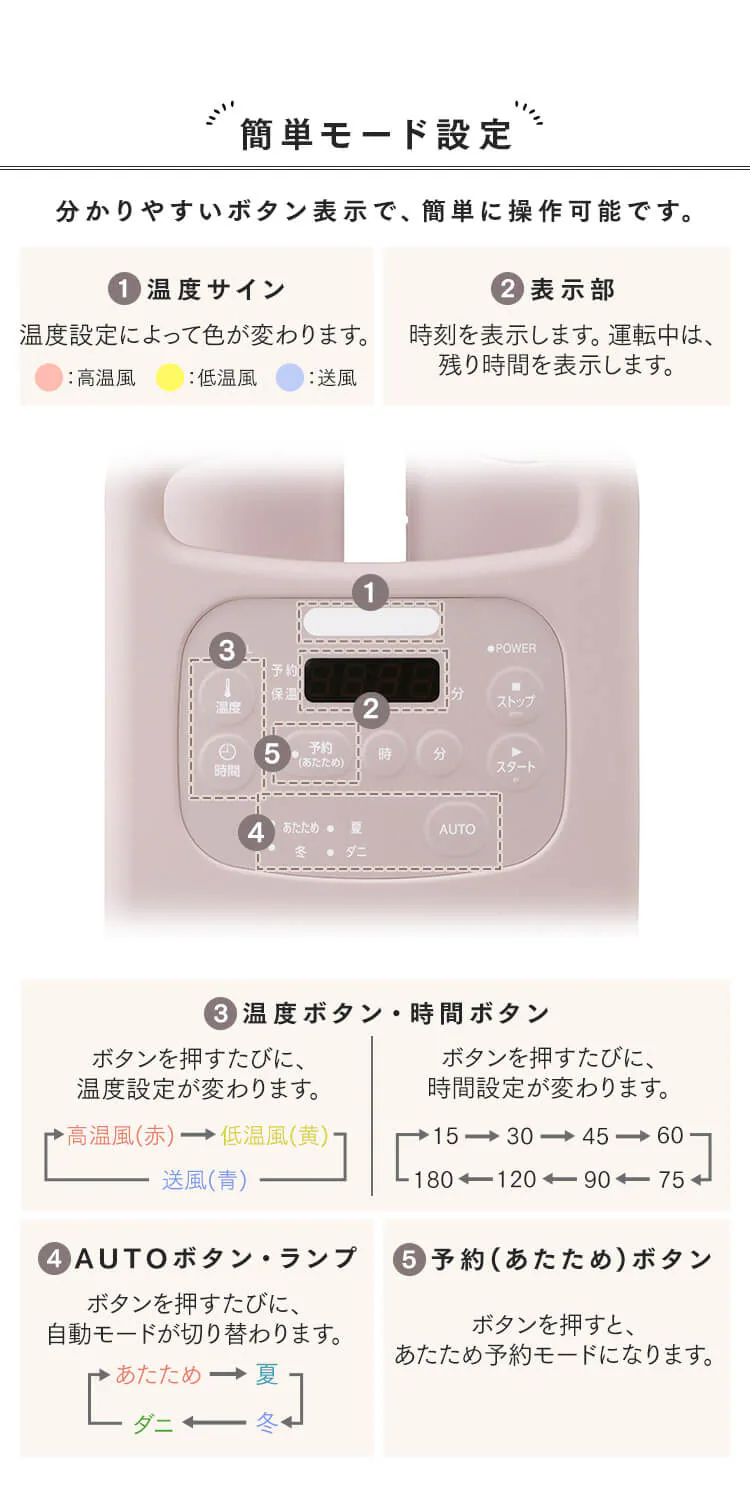 カラリエ ふとん乾燥機 シングルノズル くつ・衣類乾燥対応 FK-RC3-G Colors グリーン4