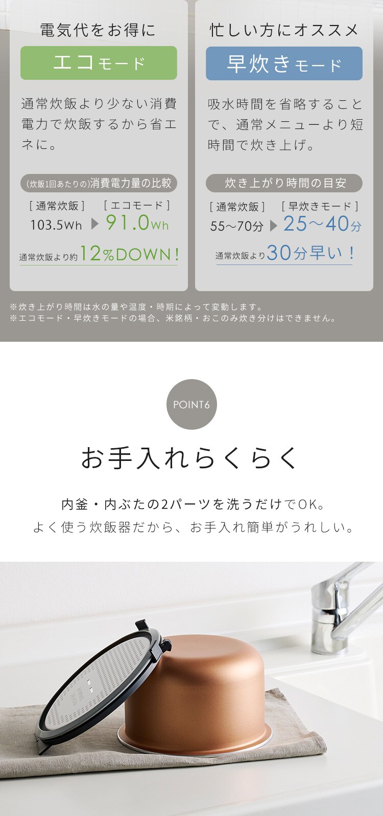 【訳あり】炊飯器 マイコン式 3合炊き  アッシュ8