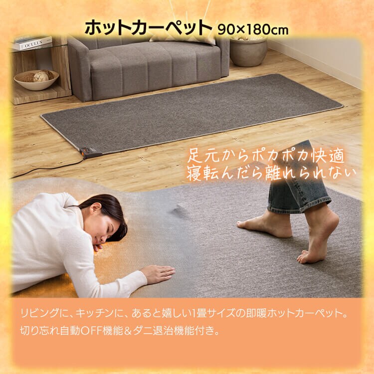 ＼あったか 寒さ対策 3点／ 掛け布団 シングル 洗える 軽量 冬用 テクノス ホットカーペット 1畳 電気カーペット 一人用 足元 電気ストーブ 省エネ 小型 ストーブ 遠赤外線 3