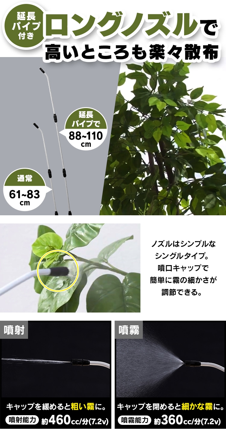 【ミトゥページ】 楽天市場】IRIS 202647 電池式噴霧器 グリーンカーキ IR-N5