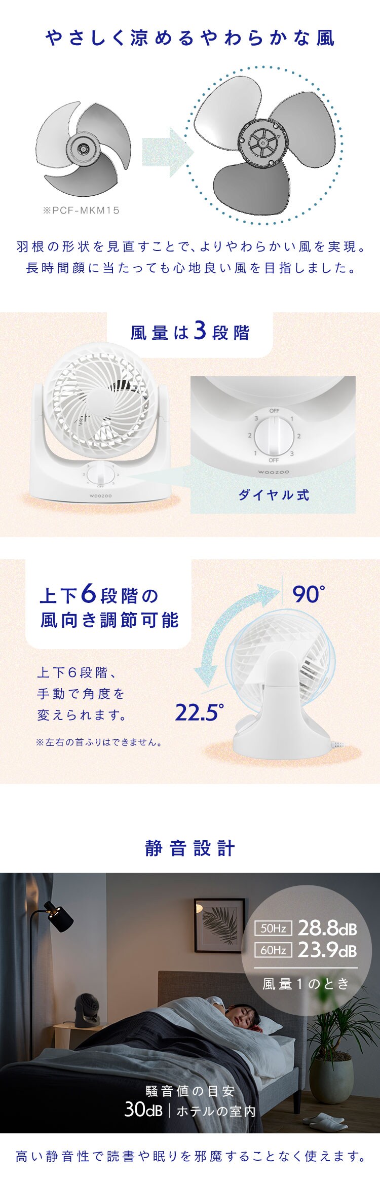 卓上 扇風機 マカロン型 コンパクト スリム TAF-MKM10N-H グレー3