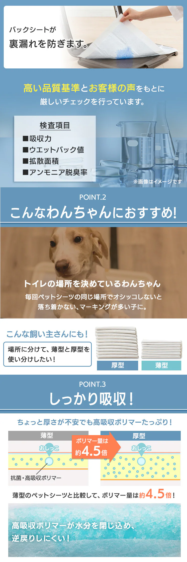 【400枚】 厚型 ペットシーツ レギュラー 100枚×4袋1
