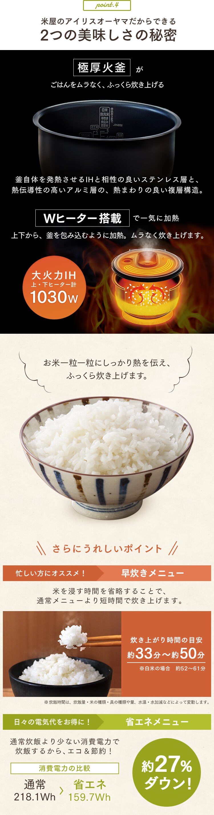 新品 アイリスオーヤマ 炊飯器 IH式 5.5合 低糖質 糖質抑制機能 玄米 もち麦 充実のヘルシーメニュー ヘルシーサポート炊飯器 ホワイト  RC-IJH50-W fucoa.cl