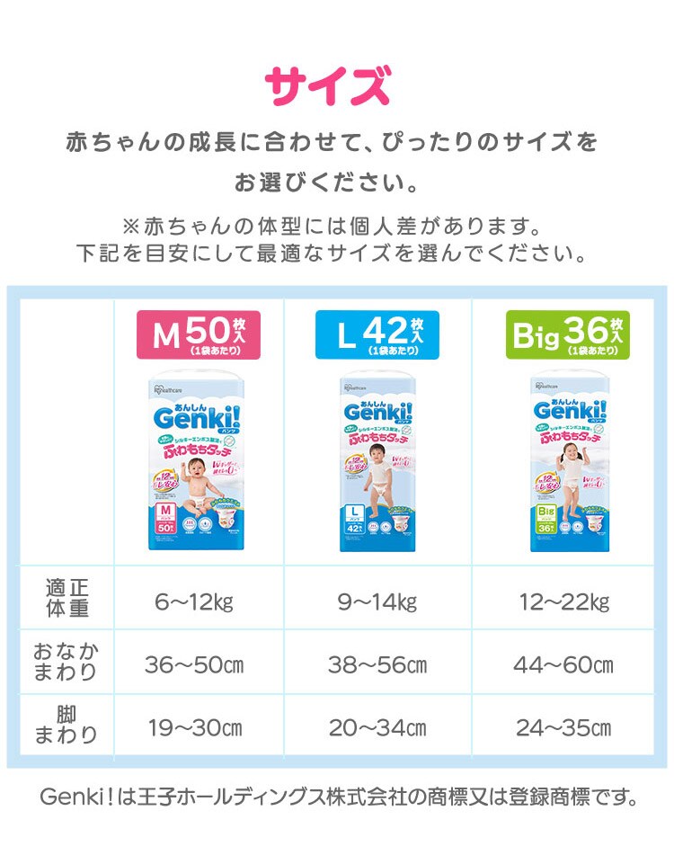 【400枚】Genki！パンツ GBP-M50 Mサイズ 50枚入り×8個 おむつ11