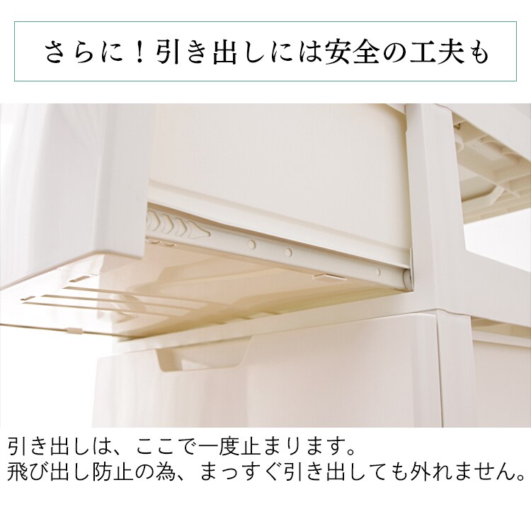 【訳あり】チェスト 3段 収納ボックス タンス カラーコーディネートチェスト スリム COD-323 ホワイト／アイボリー7