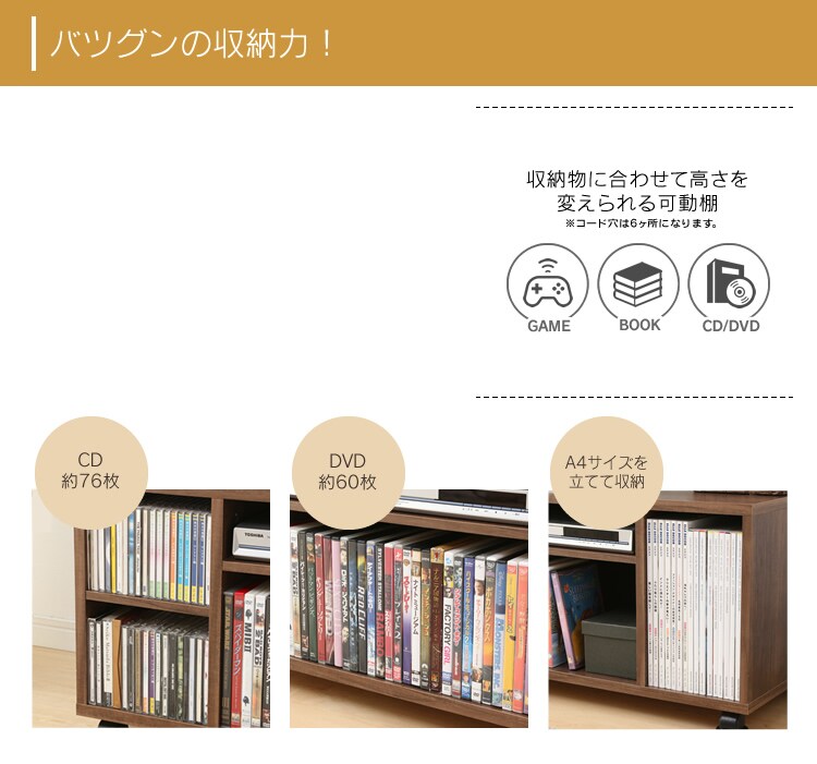 抜群の収納力