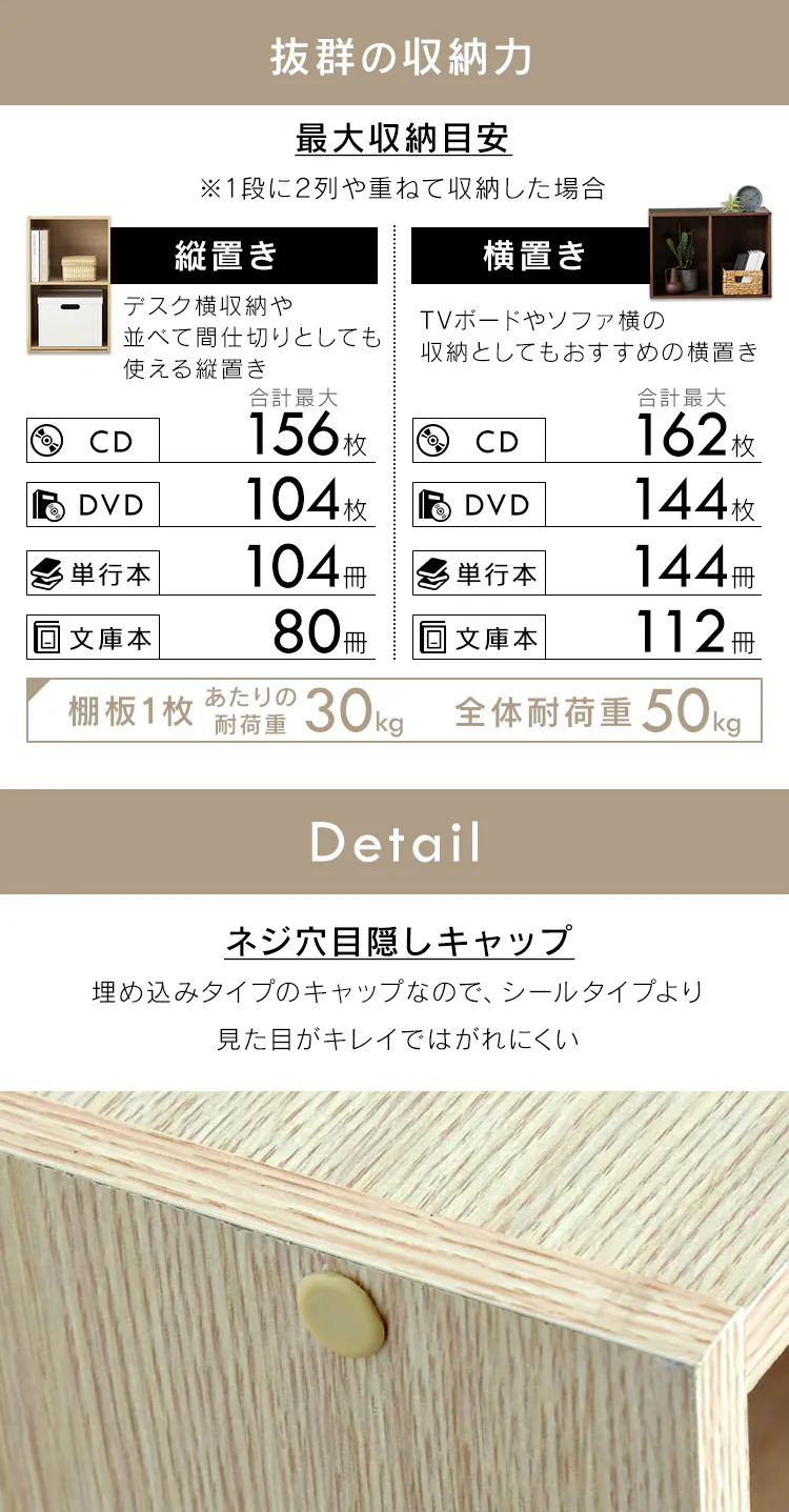 カラーボックス 2段 CX-2 全6色8